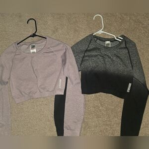 Gymshark Cropped Long Sleeve Bundle Large
